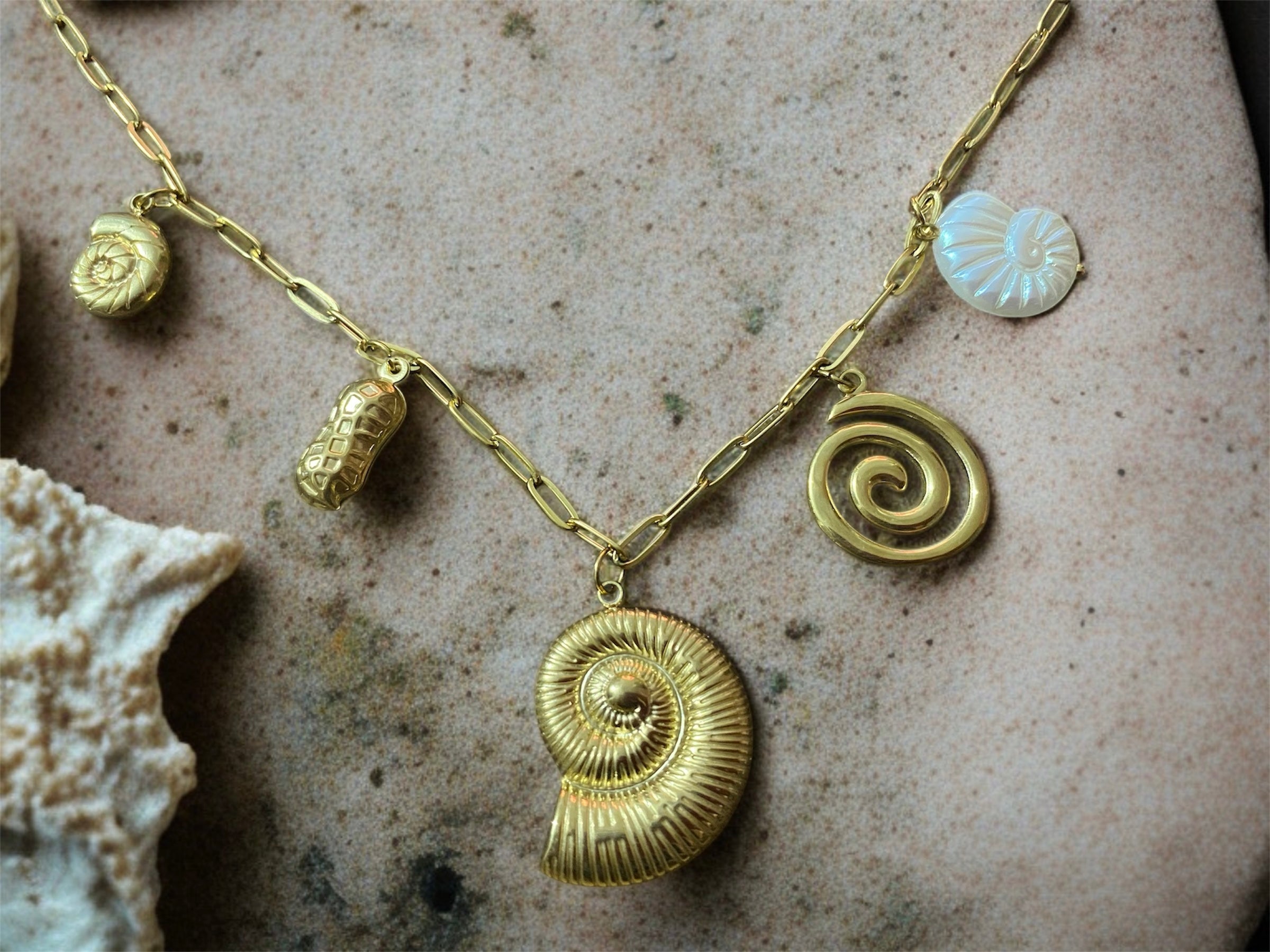 Anti-Tarnish Beach Inspired Chain | Ocean Vibes Pendant Necklace | Everyday Stylish Jewelry for Women & Girls